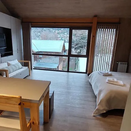 Apartamento Cálido Monoambiente con entrepiso, todo equipado, 3PAX  San Martín de los Andes Exterior foto